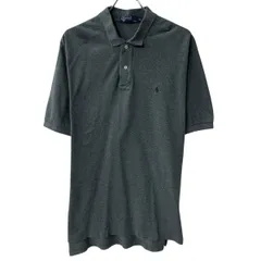 90s Polo by Ralph Lauren 半袖 ポロシャツ XL グレー ポロラルフローレン プルオーバー 90年代 ワンポイント ポニー刺繍 夏物 a807-6603のサムネイル