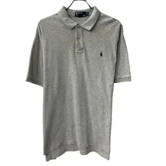 90s Polo by Ralph Lauren 半袖 ポロシャツ XL グレー ポロラルフローレン プルオーバー 90年代 ワンポイント ポニー刺繍 夏物 a807-6607のサムネイル