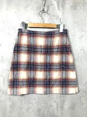 SLOBE IENA スローブイエナ ウールチェック Aライン 台形 スカート size38/ベージュ ■■レディースのサムネイル