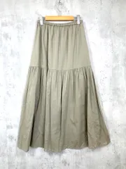 BEAUTY & YOUTH ビューティ&ユース ユナイテッドアローズ 1624-207-3536 定価14300円 コットンジョーゼットティアードマキシ スカート sizeM/ベージュ ■◆レディースのサムネイル