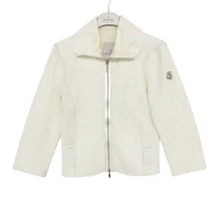 MONCLER モンクレール ナイロンジャケット キルティング ワッシャー加工 ジャケット ジップアップ ブルゾン ロゴ ワッペン オフホワイト レディース 【中古】のサムネイル