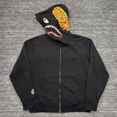 A BATHING APE 001ZPL801304M Shark Full Zip Hoodie M アベイシングエイプ シャークパーカー フルジップ ブラックのサムネイル