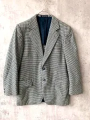 burberrys バーバリーズ 千鳥柄格子 ウール ジャケット sizeA5/緑系 ◆■◎メンズのサムネイル