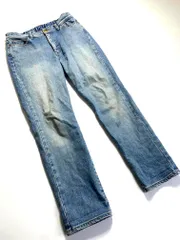 SALON adam et rope アダムエロペ ストレッチイージー デニムパンツ sizeF/水色 ■■レディースのサムネイル