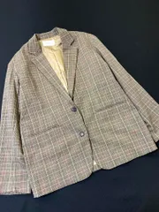 美品 simplicite シンプリシテェ チェック テーラード ジャケット ベージュ ◇■レディースのサムネイル