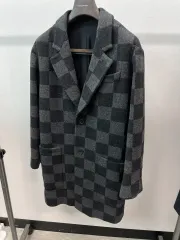 100) アミ ブロックCHECK ウールコートのサムネイル