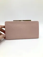 TOPKAPI トプカピ イタリアンレザー・リザード型押し・がま口 長財布 財布 サイフ レディース LUCIA ルチア 長 財布 ピンク ■■ レディースのサムネイル