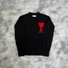 { M / ほぼ新品 } アミ ビックロゴ インタルシア ニットのサムネイル