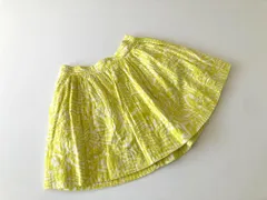 kate spade ケイトスペード  総柄 フレア ギャザー  ミニ スカート size0/黄■◆レディースのサムネイル