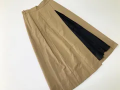 美品■STUDIOUS ステュディオス  コットンツイル レイヤード  プリーツ スカート size1/ベージュ■■レディースのサムネイル