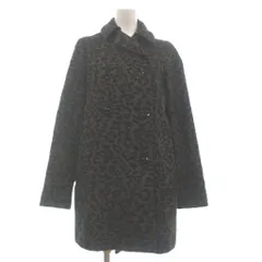 ザラ ベーシック ZARA BASIC コート ひざ丈 長袖 ヒョウ柄 茶 ブラウン XS ■OOMのサムネイル