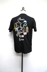 ◆Paris Gion Tシャツ ブラック メンズ スーベニア MAPデザインのサムネイル