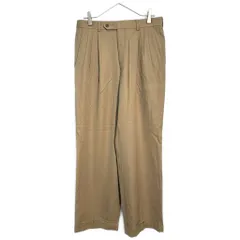 90年代 USA製 GIVENCHY ジバンシィ 3タック スラックスパンツ ベージュ(メンズ 31R)中古 古着 Y6628のサムネイル
