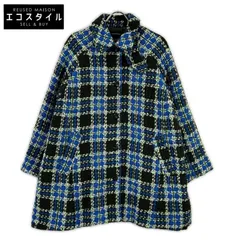 MAISON SPECIAL　メゾンスペシャル　25AW 21252165304 ブルー ウール混 Color Check 2Way Cape Coat　FREEのサムネイル