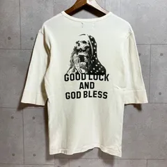 CRIMIE クライミー ワッフル Tシャツ カットソー 7分袖 トップス M バックプリント スカル ホワイト 白 メンズ SU-45-1のサムネイル