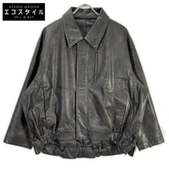 STUDIOUS　ステュディオス　125250001 ブラウン フェイクレザースタンドカラーブルゾン　Fのサムネイル