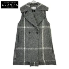 ADORE　アドーア　531-2250003 グレー 【FAbRICA】使用 シャギーチェックジレ　38のサムネイル