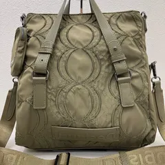 6609　Desigual　デシグアル　２WAYショルダーバッグ　肩がけ斜めがけ　カーキ　alカーキ　ハンドバッグ　トートバッグのサムネイル
