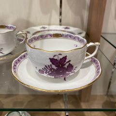 中国明時代 古染付煎茶碗5客 二重箱 口径約7.5㎝ 新Y8-0728☆トヒコサ