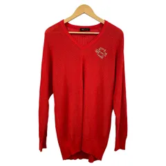 伊太利屋/GKITALIYA(イタリヤ) チュニック サイズフリー レディース美品  - レッド 長袖/スタッズのサムネイル