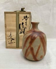 人間国宝・山本陶秀先生 備前焼緋襷徳利 四方桟共箱A - メルカリ