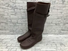 通年 Koos コース ロングブーツ フラットブーツ ブラウン 39のサムネイル