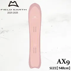 フィールドアース 25-26 FIELD EARTH AX9 PINK Mid 3D LINE スノーボード パウダー フリーライド カービング 日本正規品のサムネイル