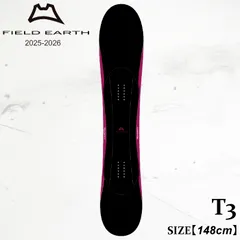 フィールドアース ティー3 25-26 FIELD EARTH T3 BLACK-MAGENTA Mid 3D LINE スノーボード パウダー フリーライド カービング 日本正規品のサムネイル