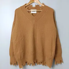 ロジャーアンドロウ ROGER&RAW／ROGER AND RAW ダメージニットトップス 【M（フリーサイズ）】 オレンジのサムネイル