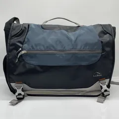 BN9723□L.L.BEAN エルエルビーン メッセンジャーバッグ ショルダーバッグ 大きめ グレー系×ブラック テック レトロのサムネイル