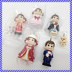 美品 不二家 ミニミニペコちゃん 第3弾 みんなのゆめ 5個おまとめ 未開封あり マスコット トレーディングフィギュア 食玩 レトロ Gのサムネイル
