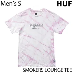 【USED／メンズS】HUF HOTEL WORLDWIDE タイダイ TEE ホワイト／ピンクのサムネイル