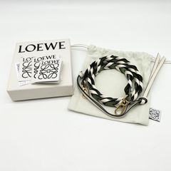 LOEWE ロエベ シンブレイデッドストラップ カーフスキン レザー