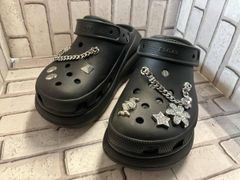 クロックス 厚底 サンダル スリッポン ジビッツ チャーム - メルカリ