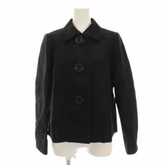 レリアン Leilian ジャケット アウター 7 紺 ネイビー 黒 レギュラーカラー 長袖 /YM ■MAのサムネイル