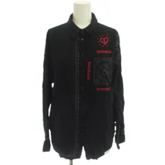デシグアル Desigual 19AW シャツ ブラウス L 黒 柄 長袖 刺繍 /JPのサムネイル