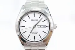 【W317-6】動作品 CITIZEN REGUNO シチズン レグノ デイデイト ソーラー 腕時計 J800-S106591 メンズのサムネイル