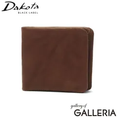 ダコタブラックレーベル 二つ折り財布 メンズ レディース 本革 薄型 Dakota BLACK LABEL 財布 コンパクト 二つ折り ブランド 大人 レザー ウォレット 小銭入れあり 折財布 ワンダラー 0620240 チョコのサムネイル