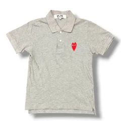 PLAY COMME des GARCONS Heart Polo Shirt ハートワッペン ポロシャツ プレイコムデギャルソン AZ-T231 グレー M （20441M）のサムネイル