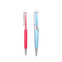 SWAROVSKI スワロフスキー ボールペン クリスタル ボールペン 2本セット ブルー メンズ レディース 【中古】のサムネイル
