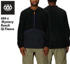  アウトレット Lサイズのみ ジャケット ロクハチ 686 x Mystery Ranch Qi Fleece ミステリーランチ M5WNFLC117 MYSTERY RANCH BLACKのサムネイル