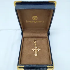 ✨️Loree Rodkin✨️ローリーロドキン K18YG ゴシッククロス ダイヤネックレストップ 3.9gのサムネイル