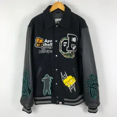 【中古品】 LEATHER VARSITY JACKET 001HJK301002M レザー バーシティ ジャケット ライトアウター 【142-251013-ks-10-fuzh】のサムネイル