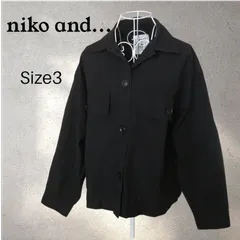 niko and 　ニコアンド　ビッグポケット　ワークジャケット　黒　サイズ3　(L相当)のサムネイル