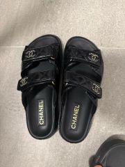 CHANEL キルティング ココマーク サンダル ブラック 36C - メルカリ