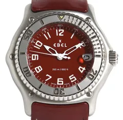 箱・ギャラ付 美品 EBEL エベル ディスカバリー E9187341 91873418635 デイト クォーツ メンズのサムネイル