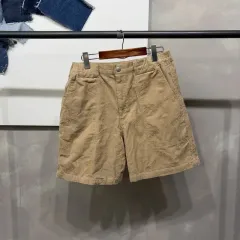 (30 32インチ) ディスイズネバーザット 밴딩 ゴールデン コーデュロイ ロゴ パータン ハーフパンツのサムネイル
