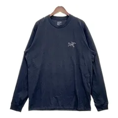 ARC'TERYX アークテリクス クラッグSLコットン ロングスリーブ 長袖 ロンT ワンポイント メンズ Lサイズ ブラック トップス DM19958■のサムネイル