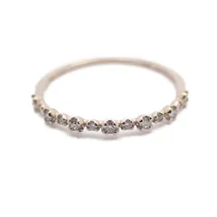 SIENA ROSE シエナロゼ ハーフエタニティ リング 指輪 K18ロゼチナ/ダイヤモンド0.10ct 9号【いおき質店】のサムネイル