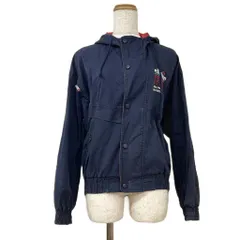 エレッセ ellesse フード付き ジャケット 上着 S ネイビー 長袖 ボタン留め/ST ■ECA006のサムネイル